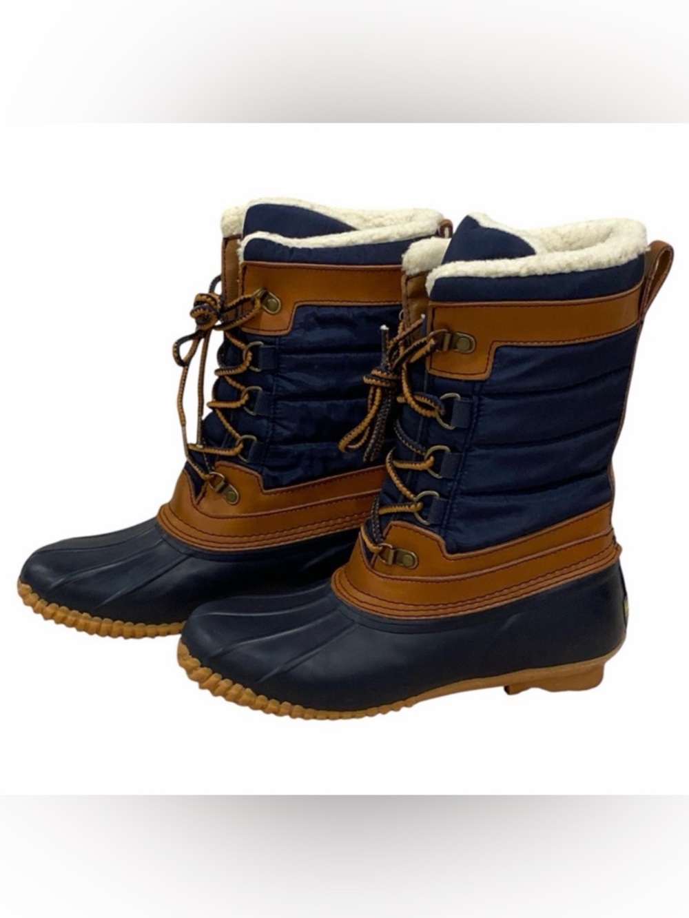 Lands’ End Winter Snow Boots Navy Blue Women’s Size 6 NEW